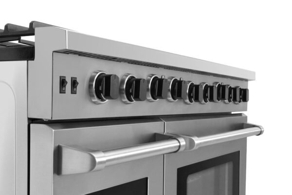 Thor Kitchen 48 in. 6.8 cu. ft. Double Oven Natural Gas Range in Stainless Steel, LRG4807U - Image 14