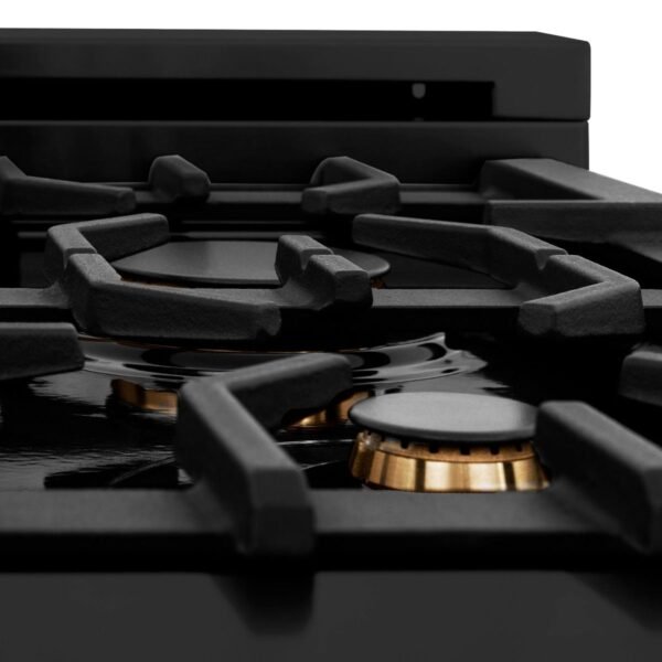 ZLINE 48 in. Professional Gas Burner, Electric Oven Range in Black Stainless with Brass Burners, RAB-BR-48 - Image 11